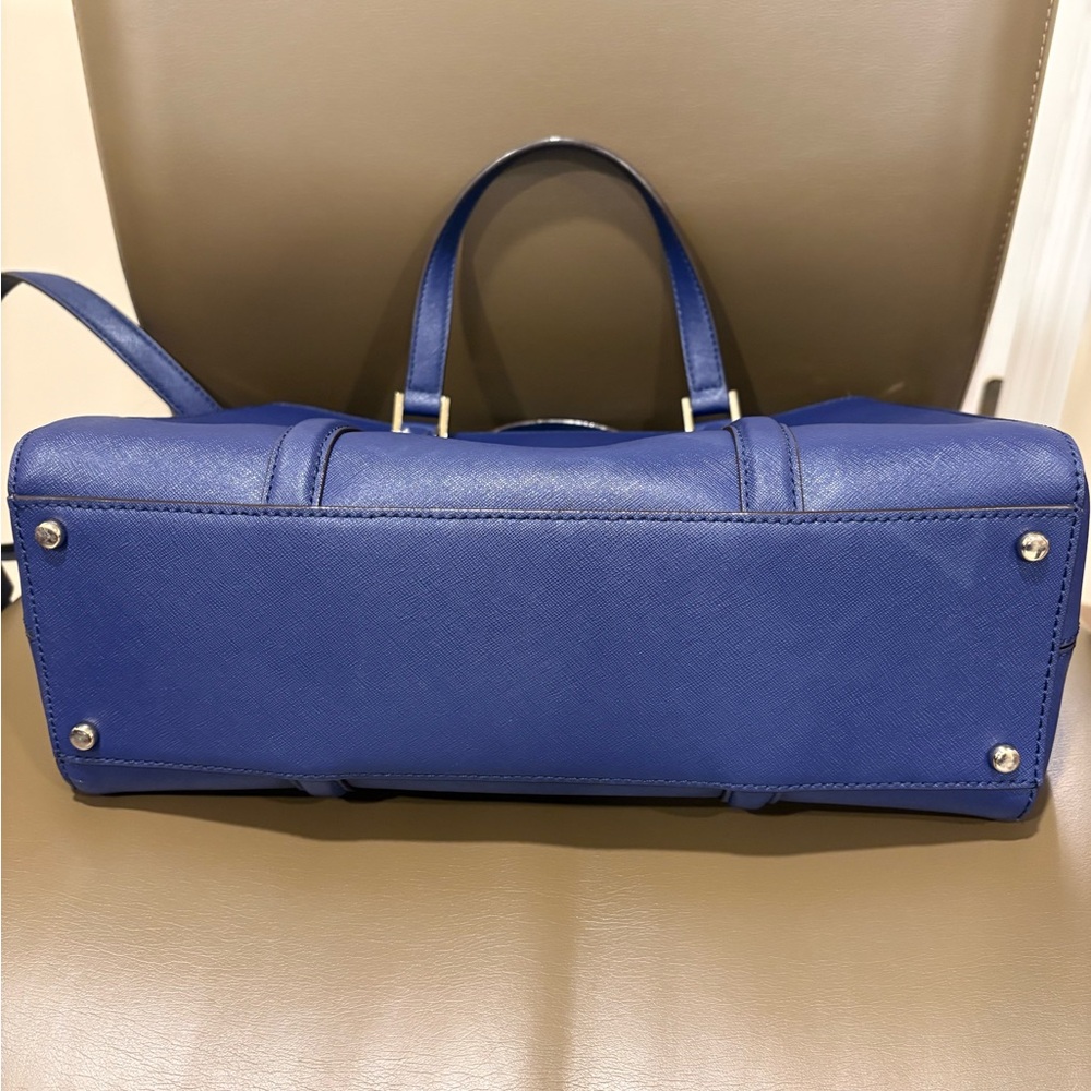 Kate Spade Newbury Lane Loden Large Royal Blue Satchel Purse - Picture 5 of 5